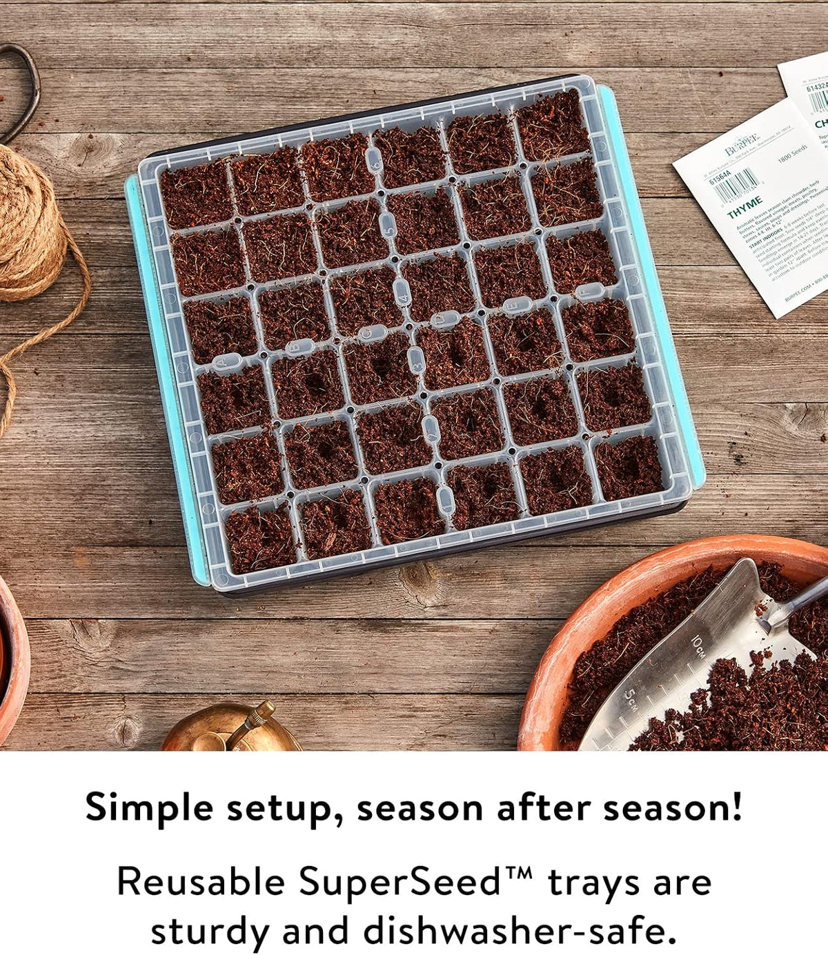 SuperSeed 36-Cell Reusable Seed Starting Tray for Indoor Seedlings