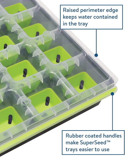 SuperSeed 36-Cell Reusable Seed Starting Tray for Indoor Seedlings