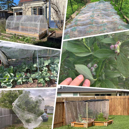 10 x 50 FT Garden Mesh Netting, Ultra Fine Mesh Plant Netting Covers