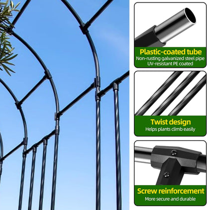 BUKLIYN Garden Arch Trellis - Garden Arch Size Length: 59in Height: 94.5in