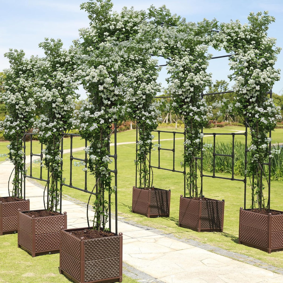 BUKLIYN Garden Arch Trellis - Garden Arch Size Length: 59in Height: 94.5in