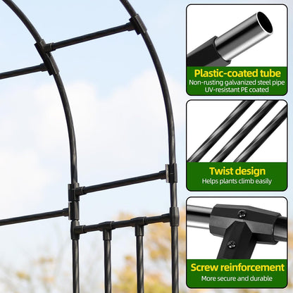 BUKLIYN Garden Arch Trellis - Garden Arch Size Length: 59in Height: 94.5in