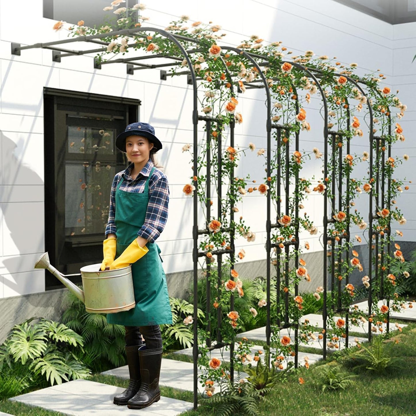 BUKLIYN Garden Arch Trellis - Garden Arch Size Length: 59in Height: 94.5in