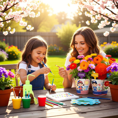 Kidz Gardening Set -Real Metal Gardening Tools Kit for Childrenz Includes Sturdy Shovel,Rake,Fork,Trowel,Kidz Garden Kit with Sun Hat,Apron,Gloves,Tote Bag,Sprayer and Bucket,Outdoor Gardening Gifts