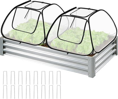 2 Pack Garden Covers for 6x3ft Raised Beds
