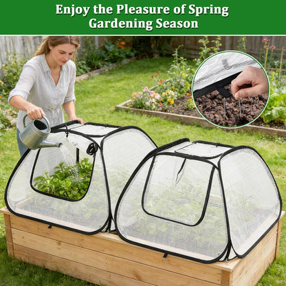 2 Pack Garden Covers for 6x3ft Raised Beds
