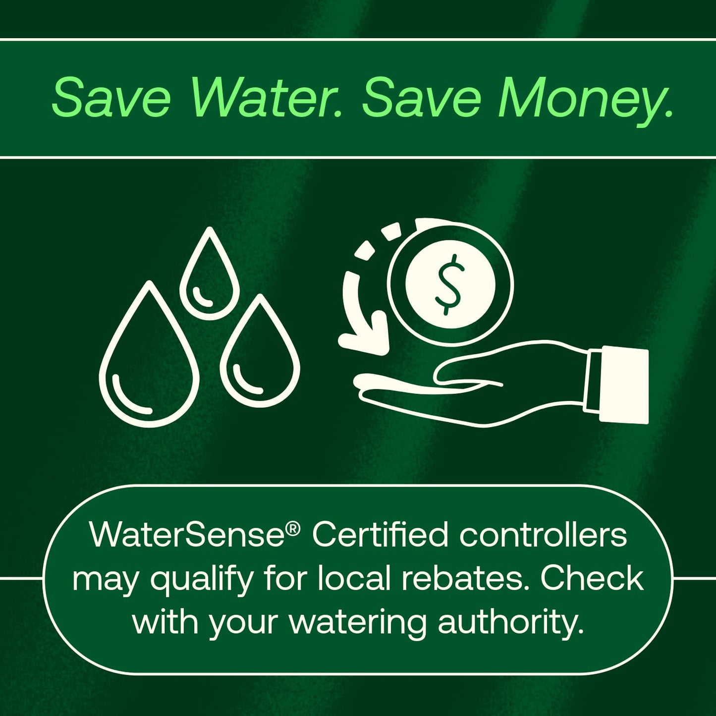 ARC6 Irrigation Controller, Smart WiFi, Indoor, 6-Station