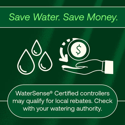 ARC6 Irrigation Controller, Smart WiFi, Indoor, 6-Station
