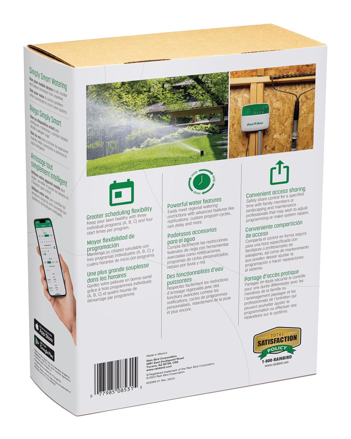 ARC6 Irrigation Controller, Smart WiFi, Indoor, 6-Station