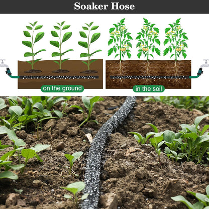 5/8 Inch 100 FT Soaker Hose for Garden, Lawn Irrigation