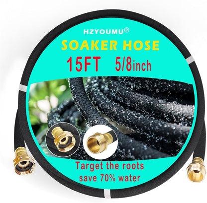 5/8 Inch 100 FT Soaker Hose for Garden, Lawn Irrigation