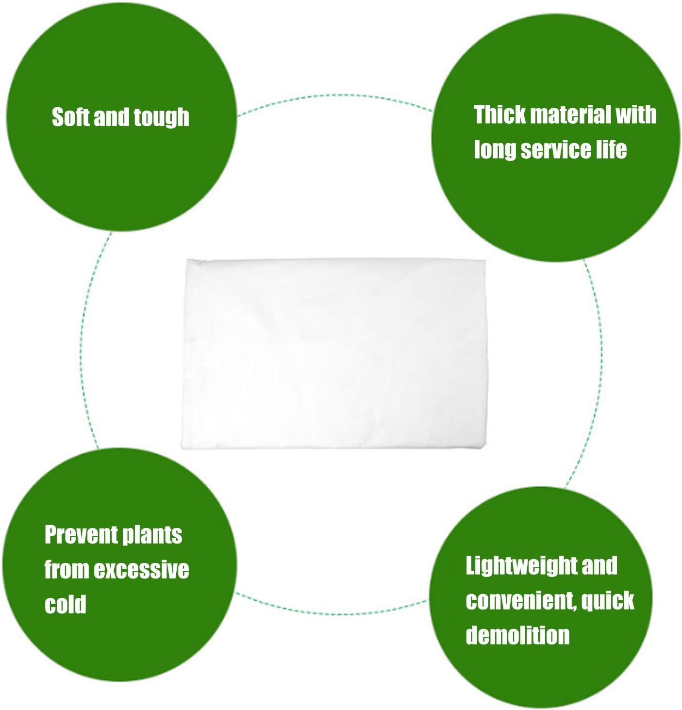 Plant Cover Cloth for Winter Heat Preservation, Cold Protection, Moisturizing, and Floating Row Blankets, Plant Covers Freeze Protection, Frost Cloth Cover(3m*9m-White)