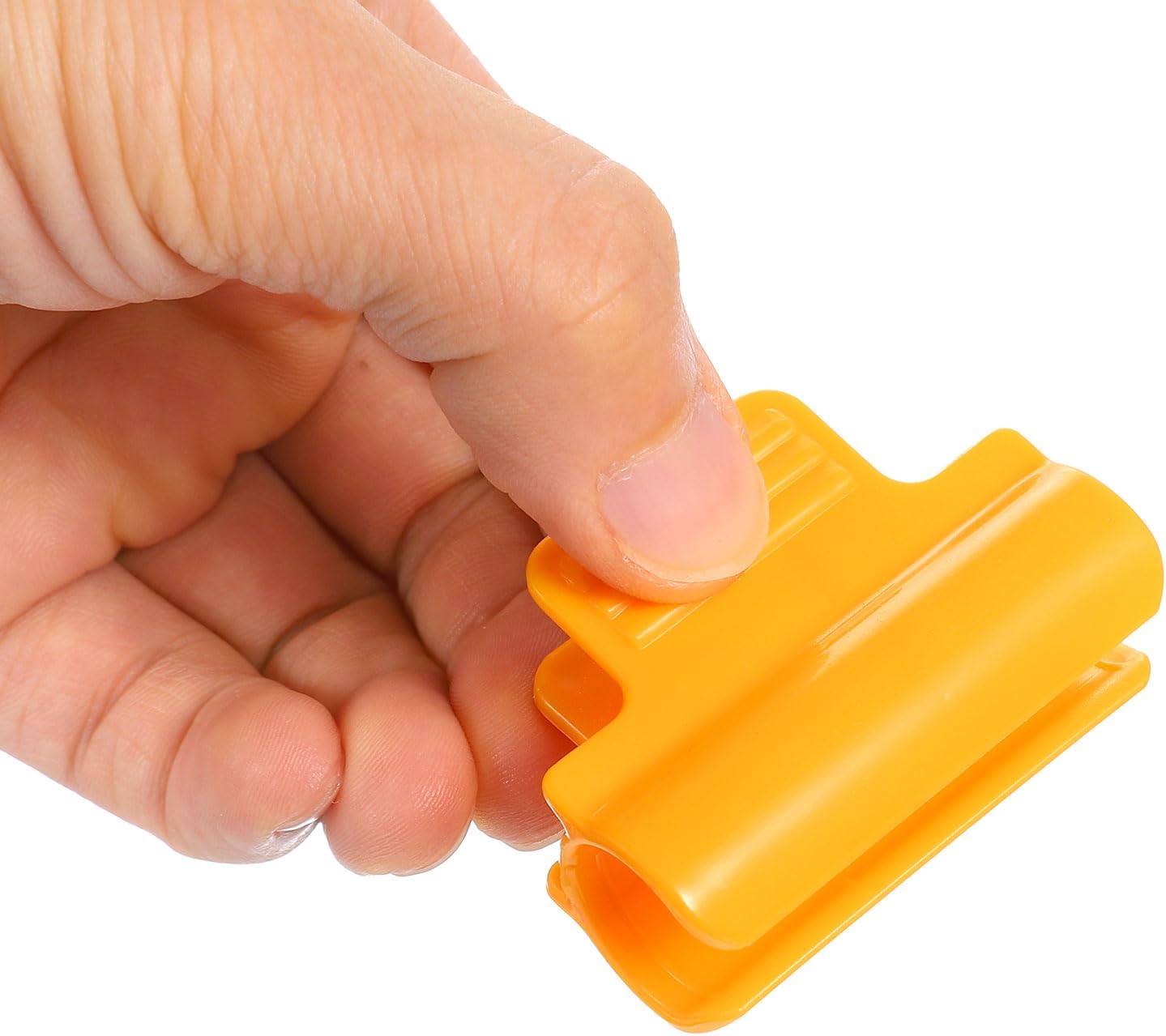 Greenhouse Clamps for 5/8inch PVC Pipe, 40pcs Greenhouse Film Clamps Shading Net Rod Clip Garden Hoops for Row Cover, Greenhouse Plastic Sheeting(Orange)