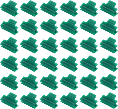 Greenhouse Clamps for 5/8inch PVC Pipe, 40pcs Greenhouse Film Clamps Shading Net Rod Clip Garden Hoops for Row Cover, Greenhouse Plastic Sheeting(Orange)