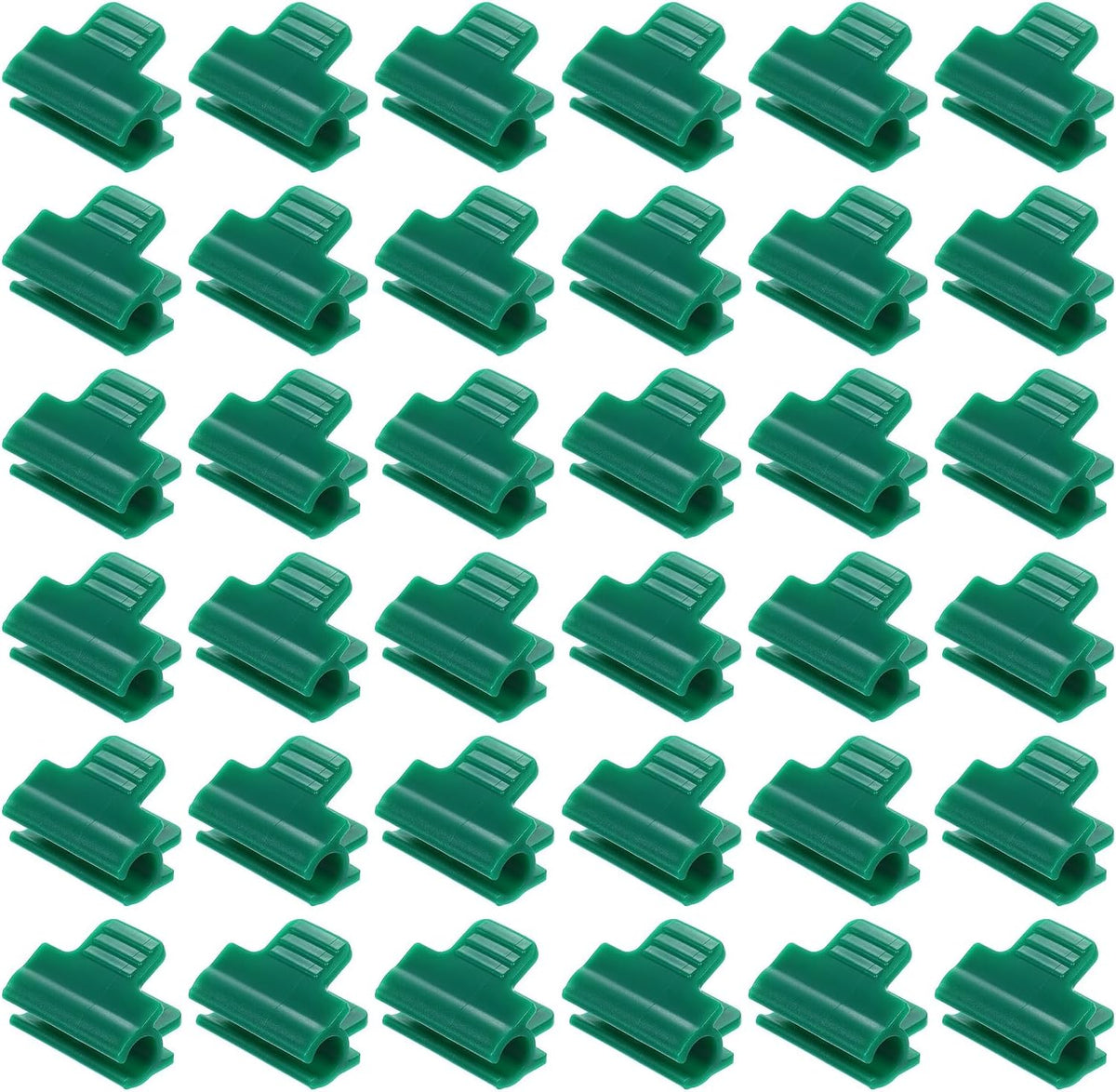Greenhouse Clamps for 5/8inch PVC Pipe, 40pcs Greenhouse Film Clamps Shading Net Rod Clip Garden Hoops for Row Cover, Greenhouse Plastic Sheeting(Orange)
