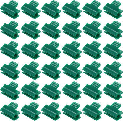 Greenhouse Clamps for 5/8inch PVC Pipe, 40pcs Greenhouse Film Clamps Shading Net Rod Clip Garden Hoops for Row Cover, Greenhouse Plastic Sheeting(Orange)