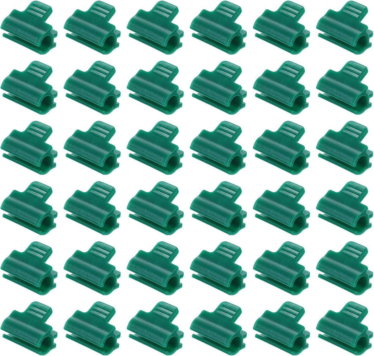 Greenhouse Clamps for 5/8inch PVC Pipe, 40pcs Greenhouse Film Clamps Shading Net Rod Clip Garden Hoops for Row Cover, Greenhouse Plastic Sheeting(Orange)