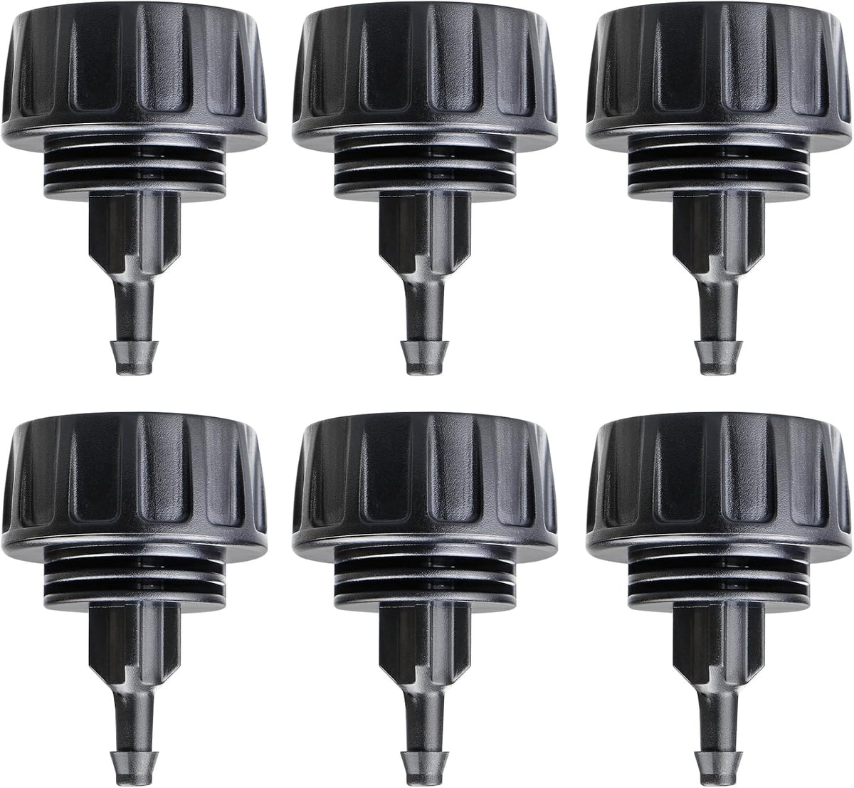 250 Pcs Drip Irrigation Fittings Kit for 1/4" Tubing： 1/4 Inch Drip Irrigation Barbed Connectors (Nozzles, Nozzle Tees, Single Barbs, Couplings, Tees, Elbows, Plugs, Crosses) for Garden Systems