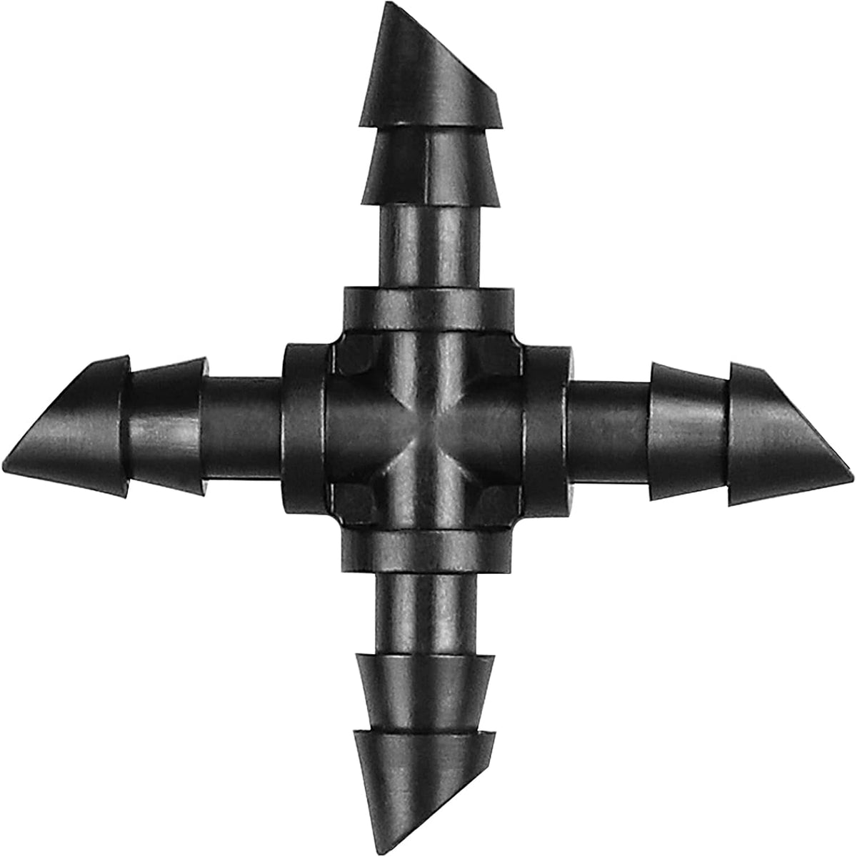 250 Pcs Drip Irrigation Fittings Kit for 1/4" Tubing： 1/4 Inch Drip Irrigation Barbed Connectors (Nozzles, Nozzle Tees, Single Barbs, Couplings, Tees, Elbows, Plugs, Crosses) for Garden Systems