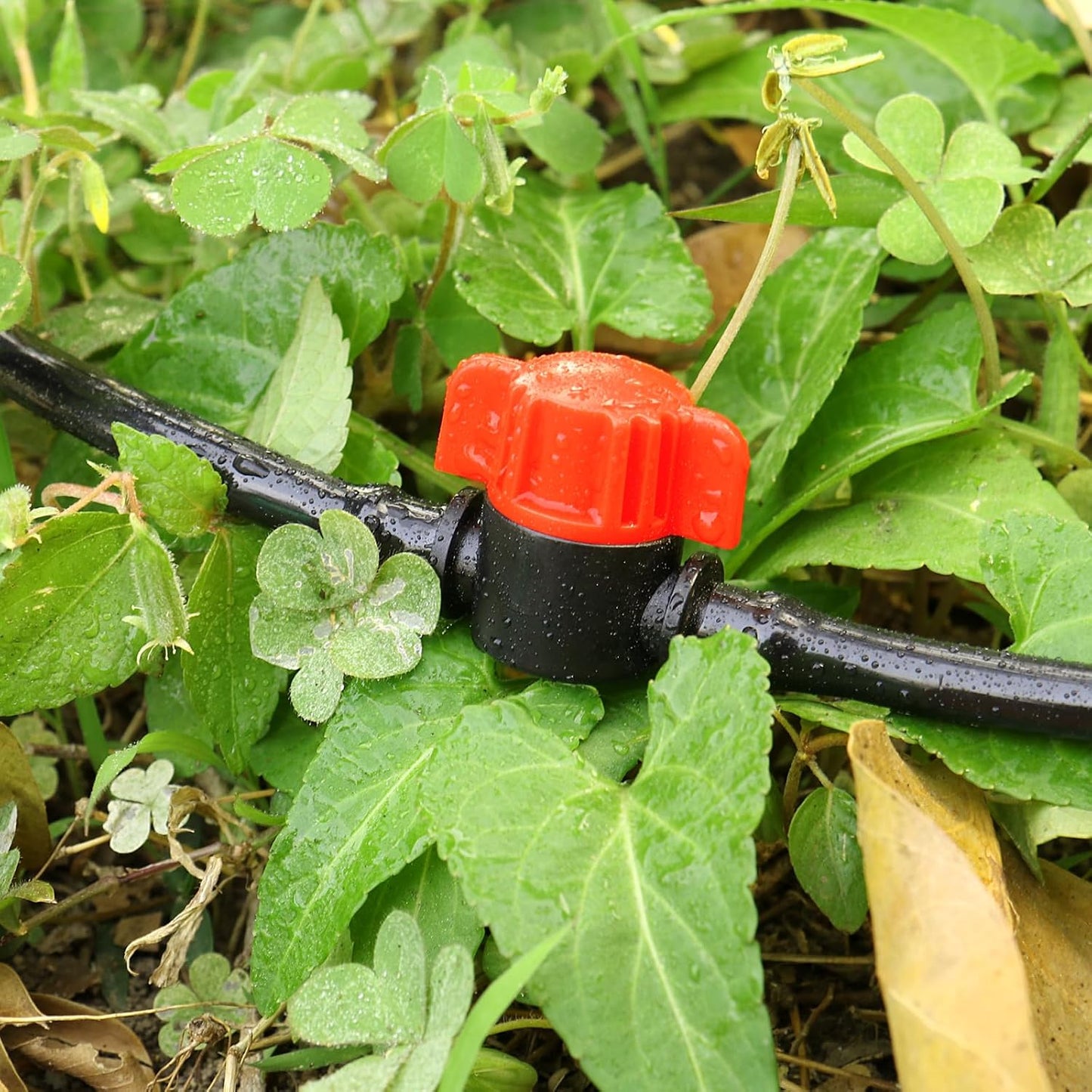 250 Pcs Drip Irrigation Fittings Kit for 1/4" Tubing： 1/4 Inch Drip Irrigation Barbed Connectors (Nozzles, Nozzle Tees, Single Barbs, Couplings, Tees, Elbows, Plugs, Crosses) for Garden Systems