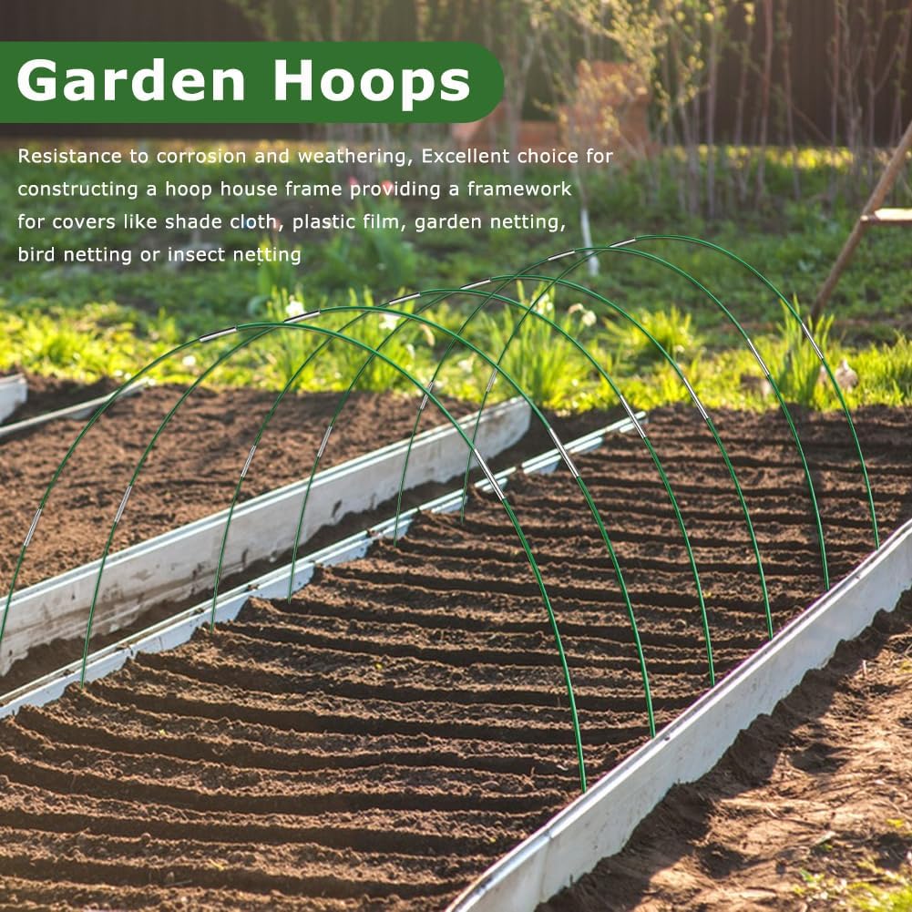 Garden Netting Kit for Raised Beds, 10 x 30 ft Fine Mesh Plant Netting
