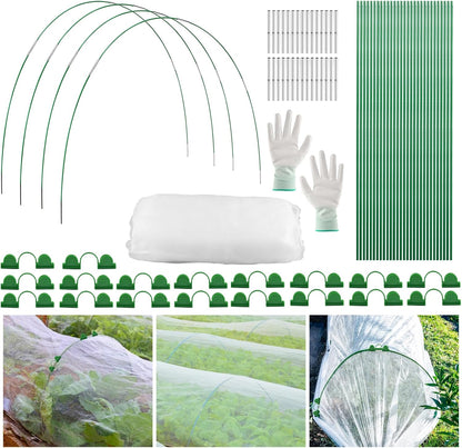 Garden Netting Kit for Raised Beds, 10 x 30 ft Fine Mesh Plant Netting