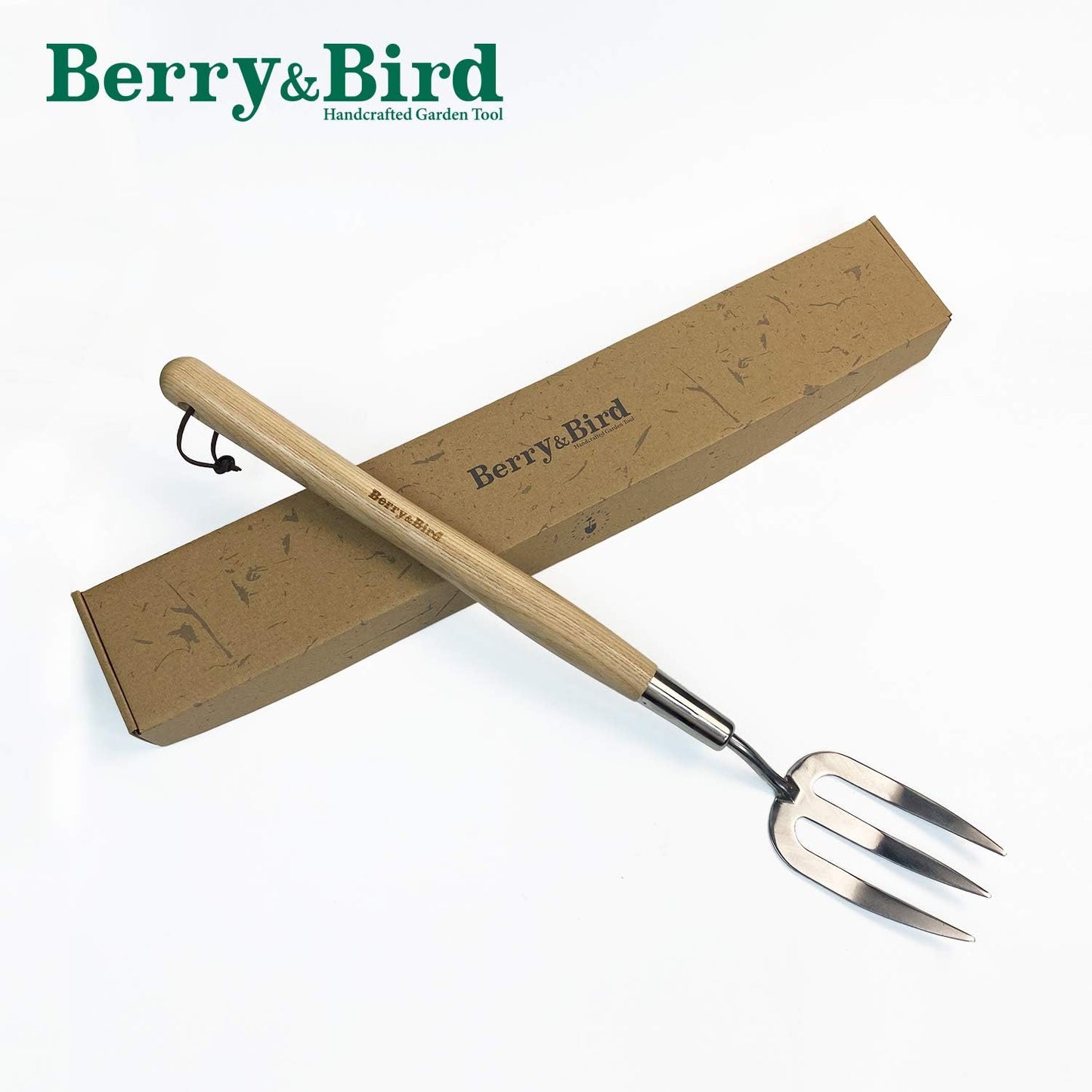 Garden Hand Fork, 22.6 In Long Handle Stainless Steel Weed Fork