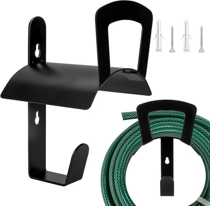 Water Hose Holder, Wall Mount Garden Hose Reel Hanger Holder, Outside Garden Hose Storage Holders organizer for Storage Ropes, Garden and Heavy Tools, Large