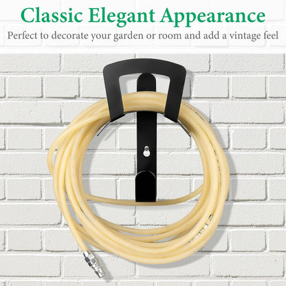 Water Hose Holder, Wall Mount Garden Hose Reel Hanger Holder, Outside Garden Hose Storage Holders organizer for Storage Ropes, Garden and Heavy Tools, Large
