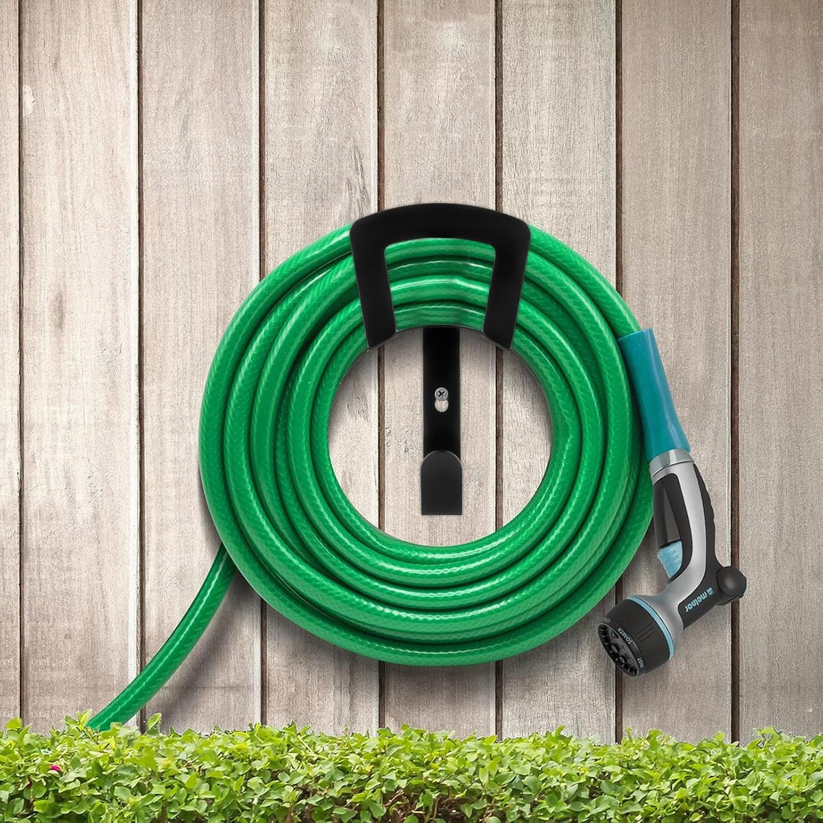 Water Hose Holder, Wall Mount Garden Hose Reel Hanger Holder, Outside Garden Hose Storage Holders organizer for Storage Ropes, Garden and Heavy Tools, Large