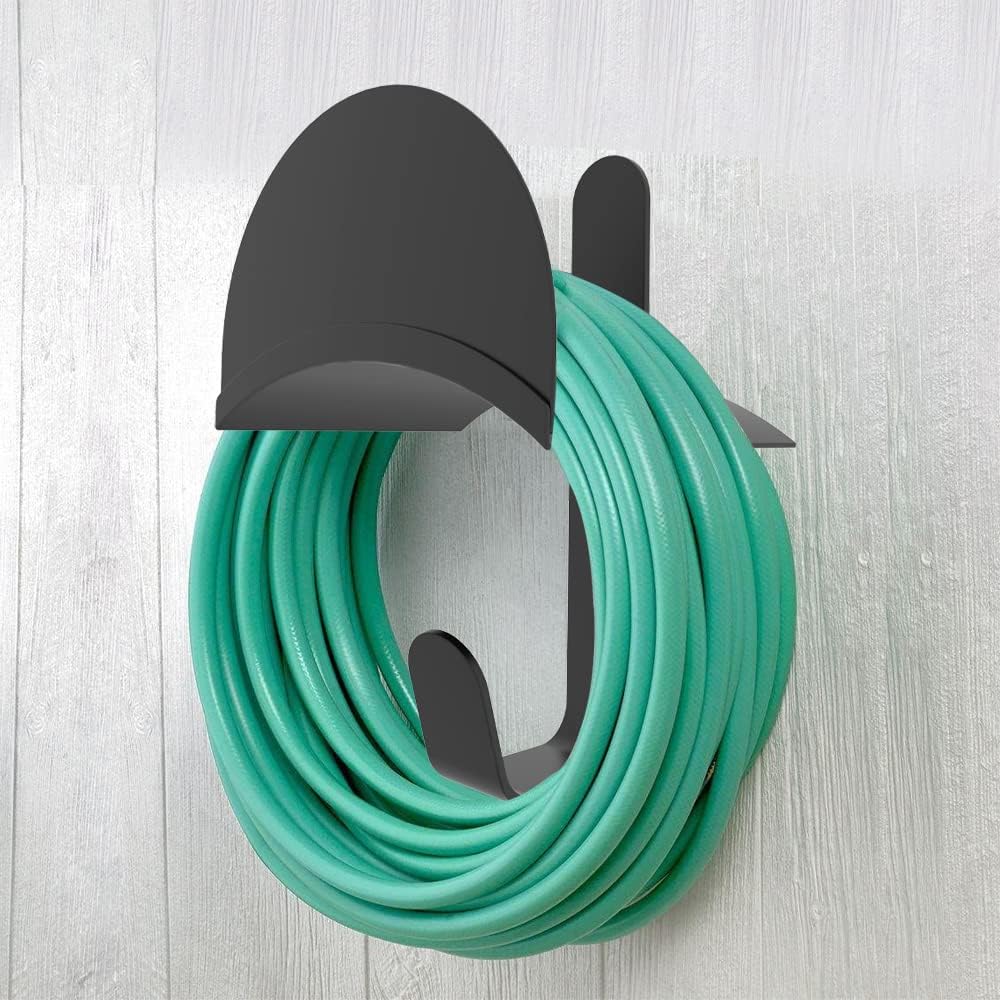 Water Hose Holder, Wall Mount Garden Hose Reel Hanger Holder, Outside Garden Hose Storage Holders organizer for Storage Ropes, Garden and Heavy Tools, Large