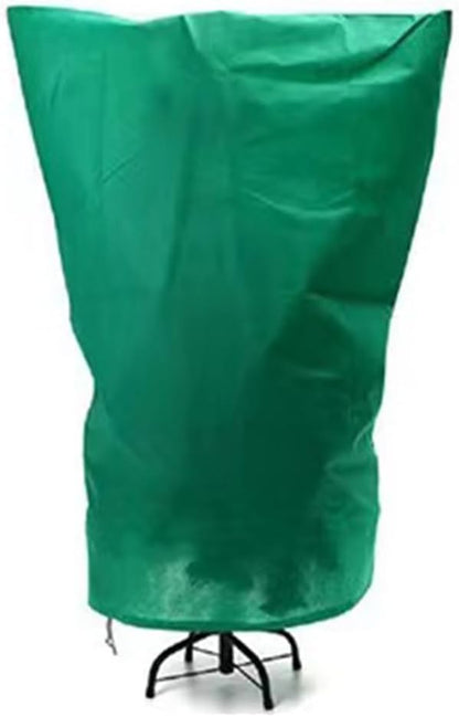 Plant Covers Winter Freeze Protection 1 Pack 78.74'' X 94.49'' Reusable Frost Blanket Tree Wrap Cloth with Drawstring and Zipper for Outdoor Cold Weather - Green