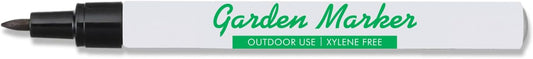 Garden Markers for Outdoor Use, 0.8 mm Medium Point, Black - Fade Resistant Ink, Waterproof, Xylene Free, No Smudging, Dries Quick, Alcohol Based Garden Marker Pen, Use On Almost Any Surface, 2 Count