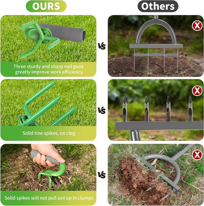 2packs,Earth Tiller，Pot Tiller，Hand Tiller Claw Cultivator，Loosen the Claws，Loosen the Gripper manually,Garden Weeder Tool for Vegetable Gardening Planting