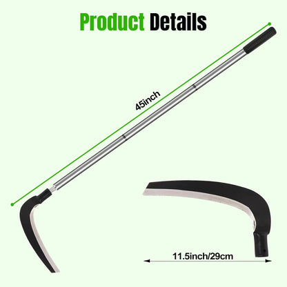 Scythe Tool for Grass Cutting, Weeding Sickle Garden Tools