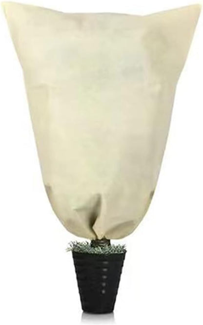 Plant Covers Winter Freeze Protection 1 Pack 78.74'' X 94.49'' Reusable Frost Blanket Tree Wrap Cloth with Drawstring and Zipper for Outdoor Cold Weather - Green