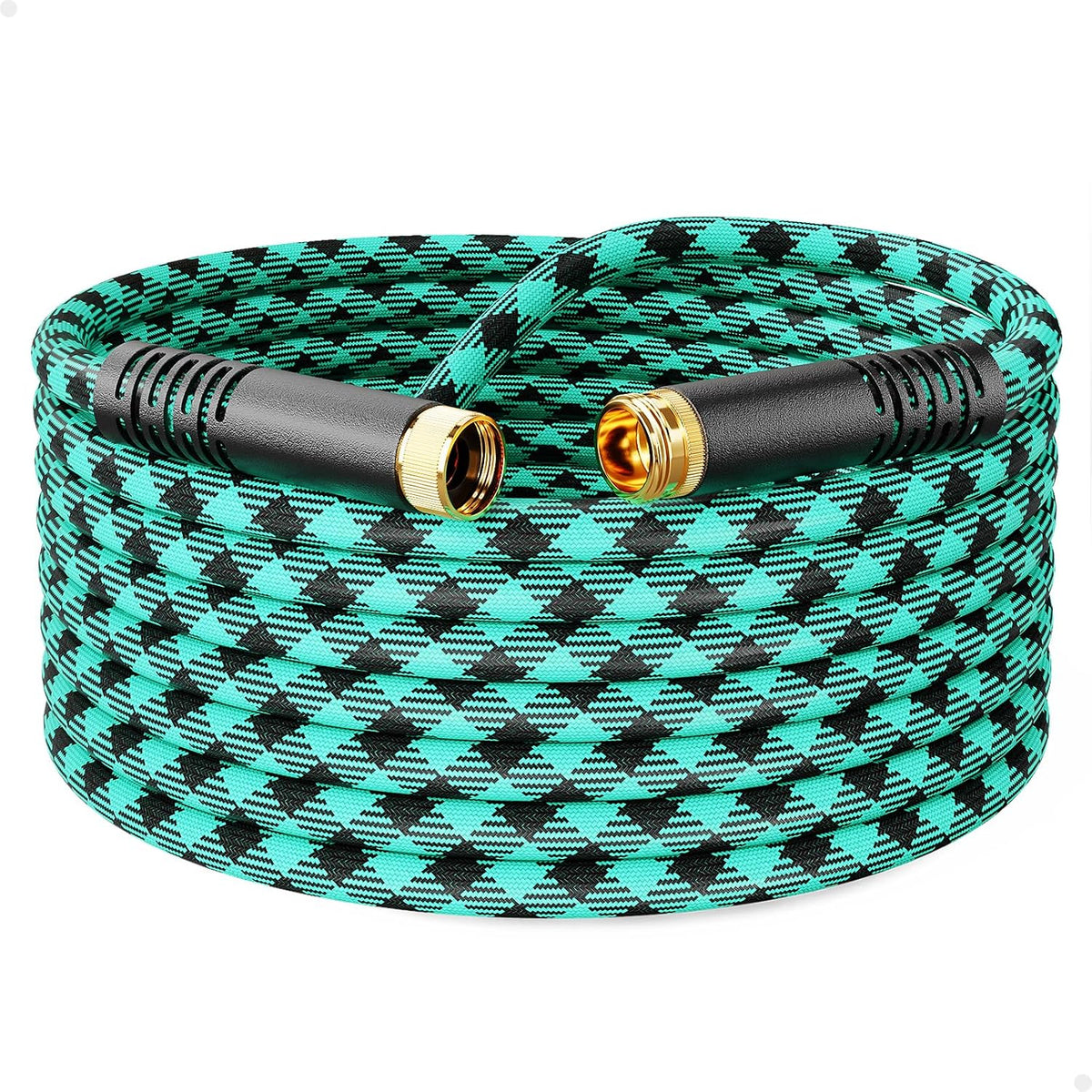 Short Garden Hose 3ft Heavy Duty Durable Anti Kink Flexible 5/8 in Water Leader Hose for Drinking Water Safe BPA Free, All-weather Lightweight Water Hose for Garden RV Camper Marine