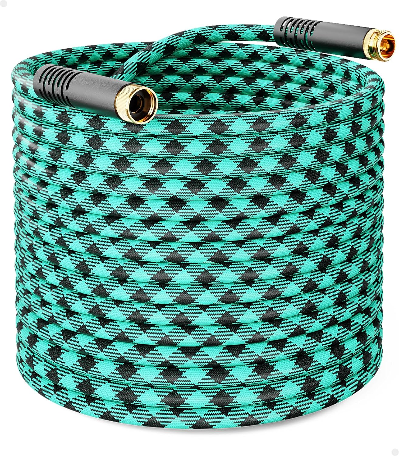 Short Garden Hose 3ft Heavy Duty Durable Anti Kink Flexible 5/8 in Water Leader Hose for Drinking Water Safe BPA Free, All-weather Lightweight Water Hose for Garden RV Camper Marine
