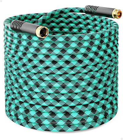 Short Garden Hose 3ft Heavy Duty Durable Anti Kink Flexible 5/8 in Water Leader Hose for Drinking Water Safe BPA Free, All-weather Lightweight Water Hose for Garden RV Camper Marine