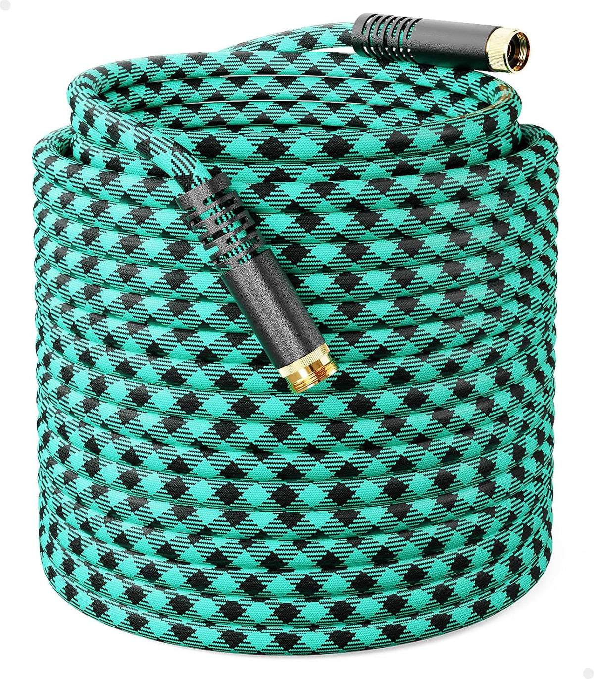 Short Garden Hose 3ft Heavy Duty Durable Anti Kink Flexible 5/8 in Water Leader Hose for Drinking Water Safe BPA Free, All-weather Lightweight Water Hose for Garden RV Camper Marine