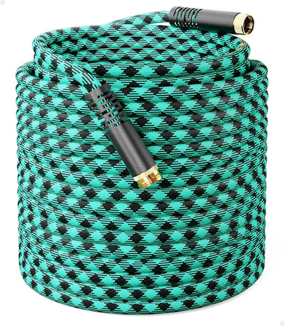 Short Garden Hose 3ft Heavy Duty Durable Anti Kink Flexible 5/8 in Water Leader Hose for Drinking Water Safe BPA Free, All-weather Lightweight Water Hose for Garden RV Camper Marine