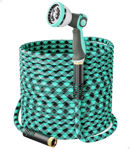 Short Garden Hose 3ft Heavy Duty Durable Anti Kink Flexible 5/8 in Water Leader Hose for Drinking Water Safe BPA Free, All-weather Lightweight Water Hose for Garden RV Camper Marine