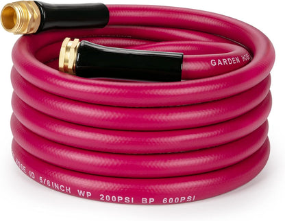 Short Garden Hose 3ft Heavy Duty Durable Anti Kink Flexible 5/8 in Water Leader Hose for Drinking Water Safe BPA Free, All-weather Lightweight Water Hose for Garden RV Camper Marine
