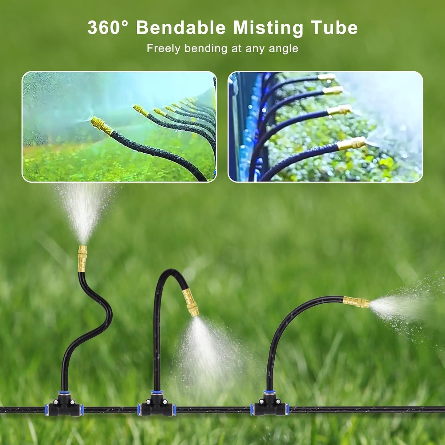 Drip Irrigation System Kit, 50FT Automatic Watering with Timer