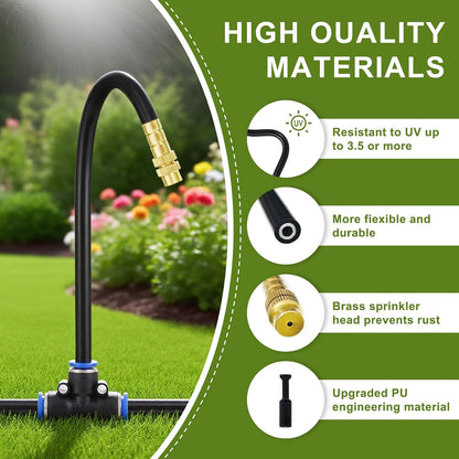 Drip Irrigation System Kit, 50FT Automatic Watering with Timer