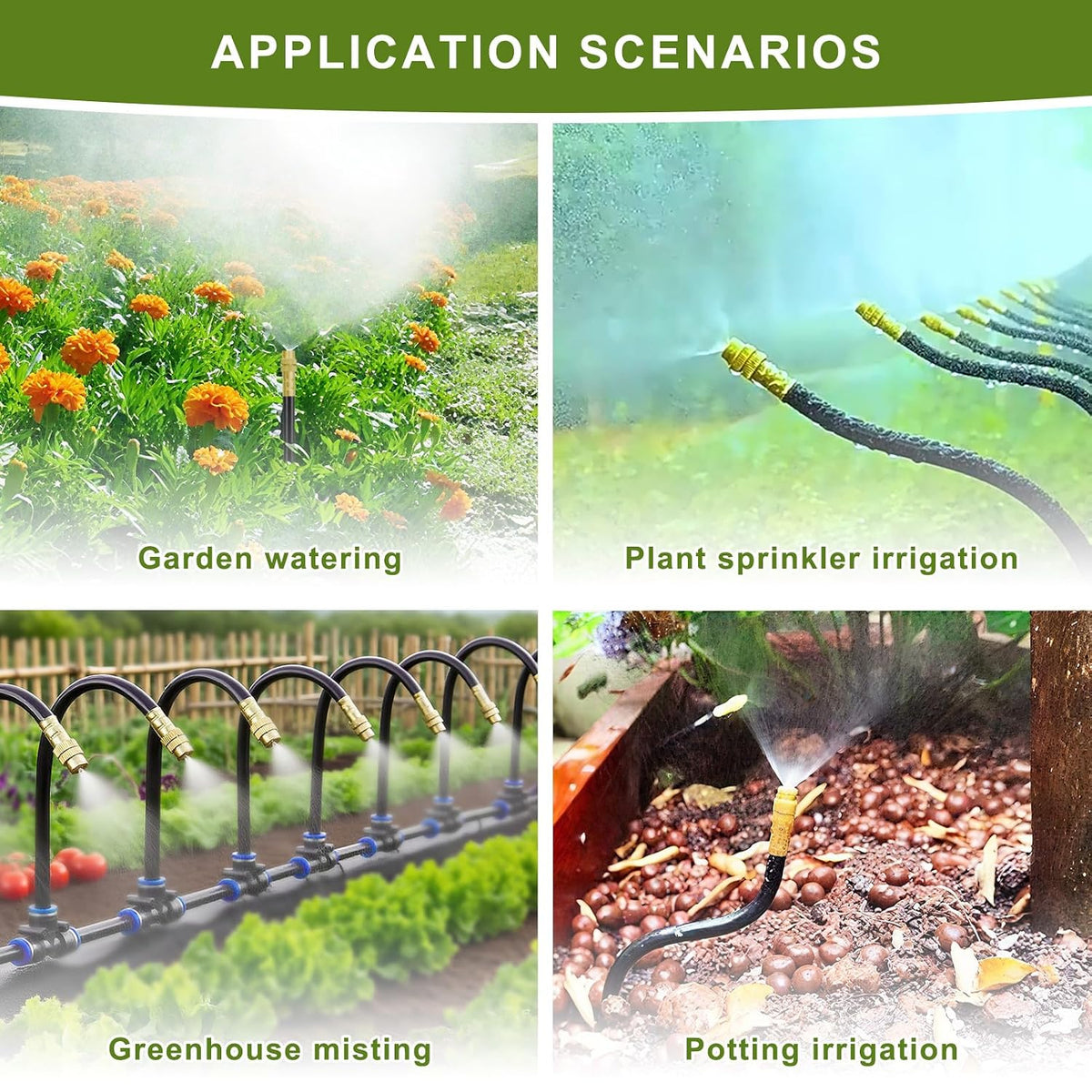Drip Irrigation System Kit, 50FT Automatic Watering with Timer