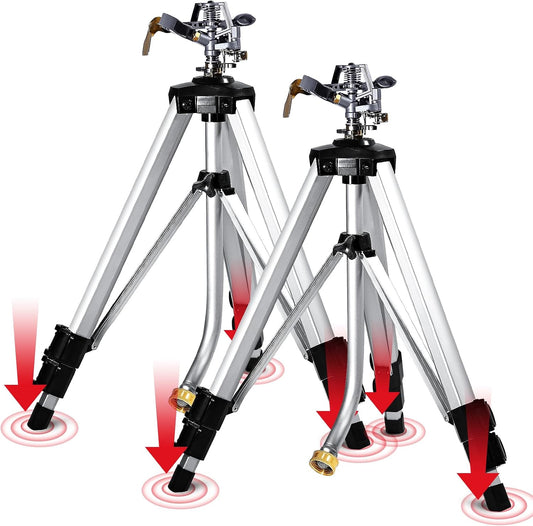 18-36in Heavy Duty Impact Sprinkler with 360° Large Area, 2PCS