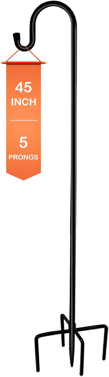 Shepherd-Hooks Adjustable for Bird-Feeder Lantern Plant-Hook Garden-Stake - Plant Stand Hanger for Outdoor Flower Basket, Bird Feeder Hanger Weddings Decor