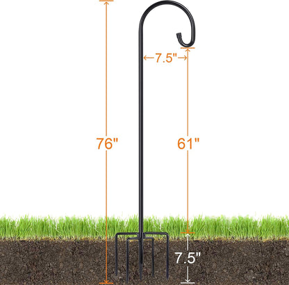 Shepherd-Hooks Adjustable for Bird-Feeder Lantern Plant-Hook Garden-Stake - Plant Stand Hanger for Outdoor Flower Basket, Bird Feeder Hanger Weddings Decor