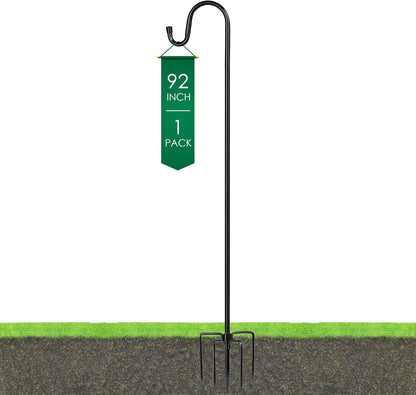 Shepherd-Hooks Adjustable for Bird-Feeder Lantern Plant-Hook Garden-Stake - Plant Stand Hanger for Outdoor Flower Basket, Bird Feeder Hanger Weddings Decor